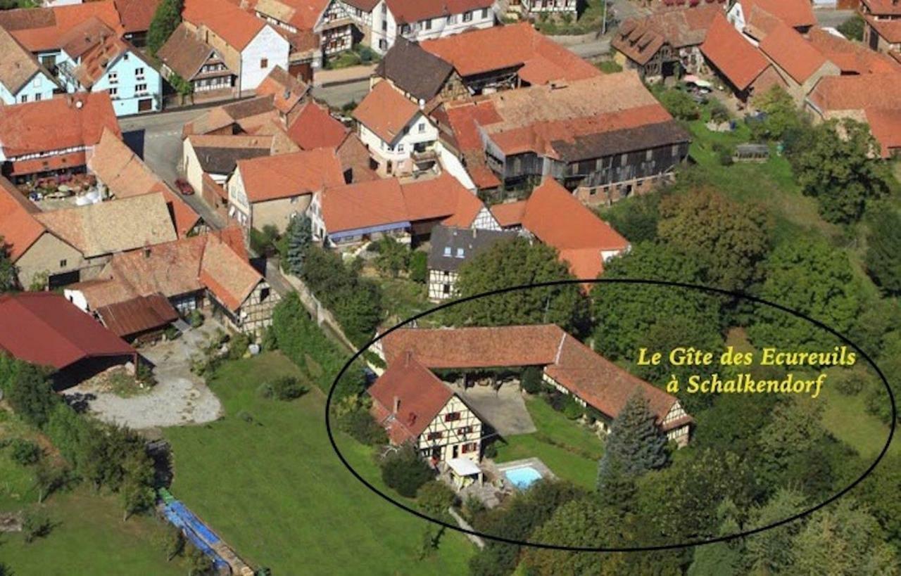 Le gîte des écureuils Schalkendorf Esterno foto