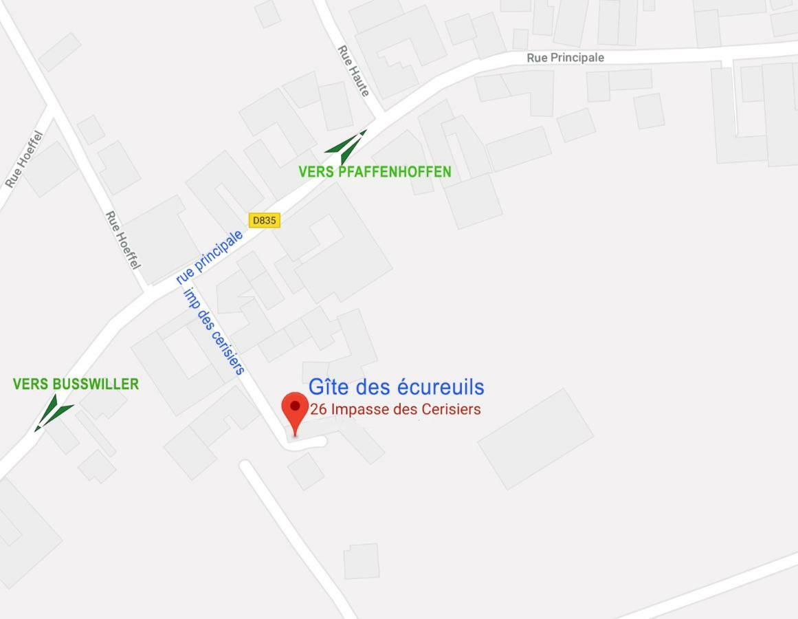 Le gîte des écureuils Schalkendorf Esterno foto